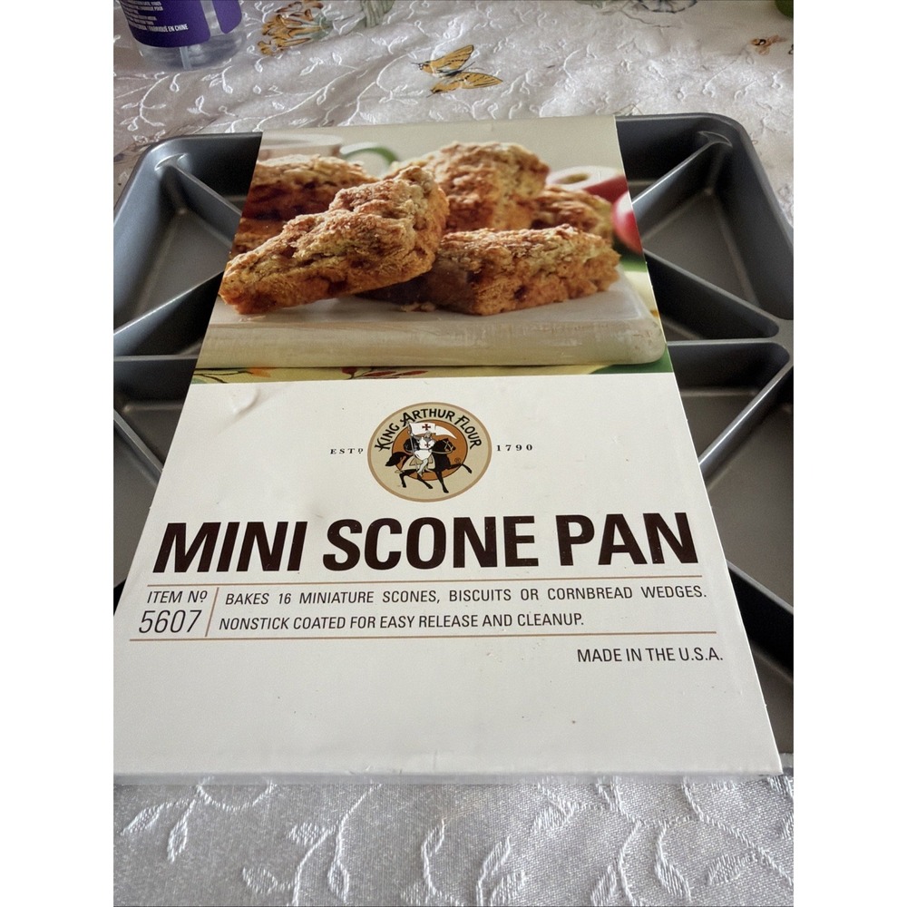 King Arthur Nordic Ware Mini Scone Biscuit Cast Aluminum Non Stick Baking Pan - Picture 2 of 4